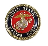 Ted and Jack - Wear It Proudly Ceramic and Metal Military Lapel Pin in USMC