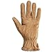 isotoner Women's Genuine Suede Cold Weather Gloves with Warm, Soft Lining,Large Brown