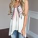 HANYI Women Summer Casual Loose Blouse Casual Tank Tops (XL, B)