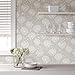 NuWallpaper NU1651 Dandelion Grey Peel & Stick Wallpaper, Neutral