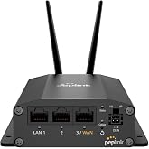 Peplink Cellular Router MAX BR1 Mini Core | High Speed 150Mbps Single Cellular LTE Computer Modem with Gigabit Ethernet WAN, 2x SMA Cellular Antennas | Redundant SIM Slots | Designed for Security