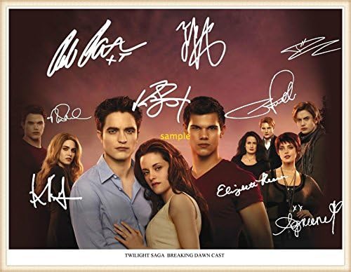 Twilight Saga , signed autographed print on black frame by Geoffs Autographs