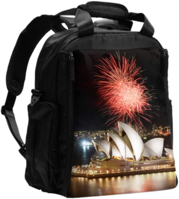Print Backpack Diaper Bag Beautiful Sydney Opera House Travel Diaper Bag Multifunction Travel Backpack With Diaper Changing Pad For Baby Care Amazon Co Uk Baby