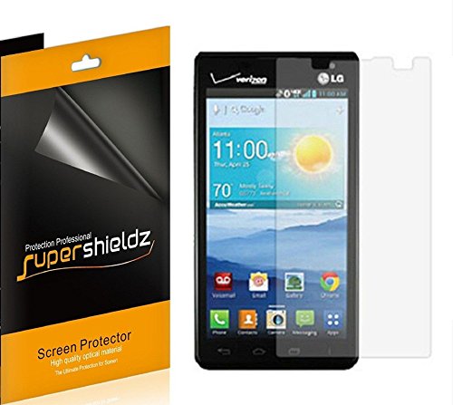 [6-Pack] Supershieldz- High Definition Clear Screen Protector For LG Lucid 2 VS870 (Verizon) + Lifetime Replacements Warranty [6-PACK] - Retail Packaging
