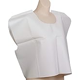 TIDI 911 Avalon Capes, White (Pack of 100) ― Tissue/Poly/Tissue ― Short-Sleeve, Open-Back Exam Capes ― Short, Disposable Medical Gowns ― Standard Size (30” x 21”) ― Latex-Free Medical Supplies