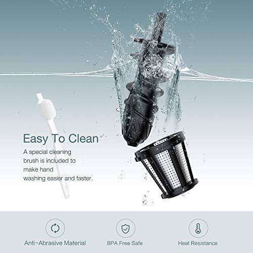 Juicer Machines, HOMEVER Slow Masticating Juicer for Fruits and