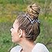 Adjustable No-Slip Hair Clip for Thick, Curly, Wavy Hair - Put Your Hair Up in Seconds with No Damage, Creases, or Pain - Comfy UpDo, Ponytail, French Twist, Bun (Blue Large)