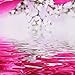 Maxwelly 3D Pink Rose Shower Curtain Polyester Floral Shower Curtain Set with Hooks for Bathroom Decor - Waterproof - 72-Inch by 72-Inch