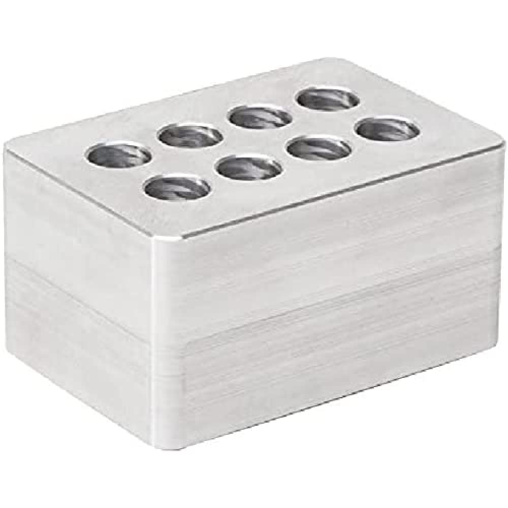 Neolab 7/8004 Aluminium Block 2 x 4 Hole for 5 ml Eppendorf Reaction Tubes