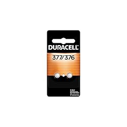 Duracell 376/377 Silver Oxide Button Battery, 2