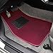 BDK MT-100-BD Burgundy Red Carpeted 4 Piece Car SUV Floor Mats With Vinyl Heel Pad Car Vehicle Universal Fit