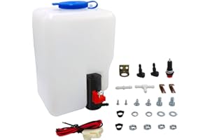 YANXIAO 12V Universal Car Windshield Washer Pump Reservoir Fluid Reservoir Bottle Tool Kit