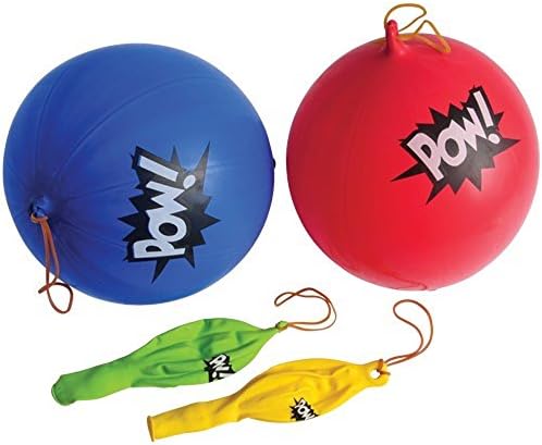 Super Hero Themed Comic Assorted 'POW' Punch Balloons - 24 Pack