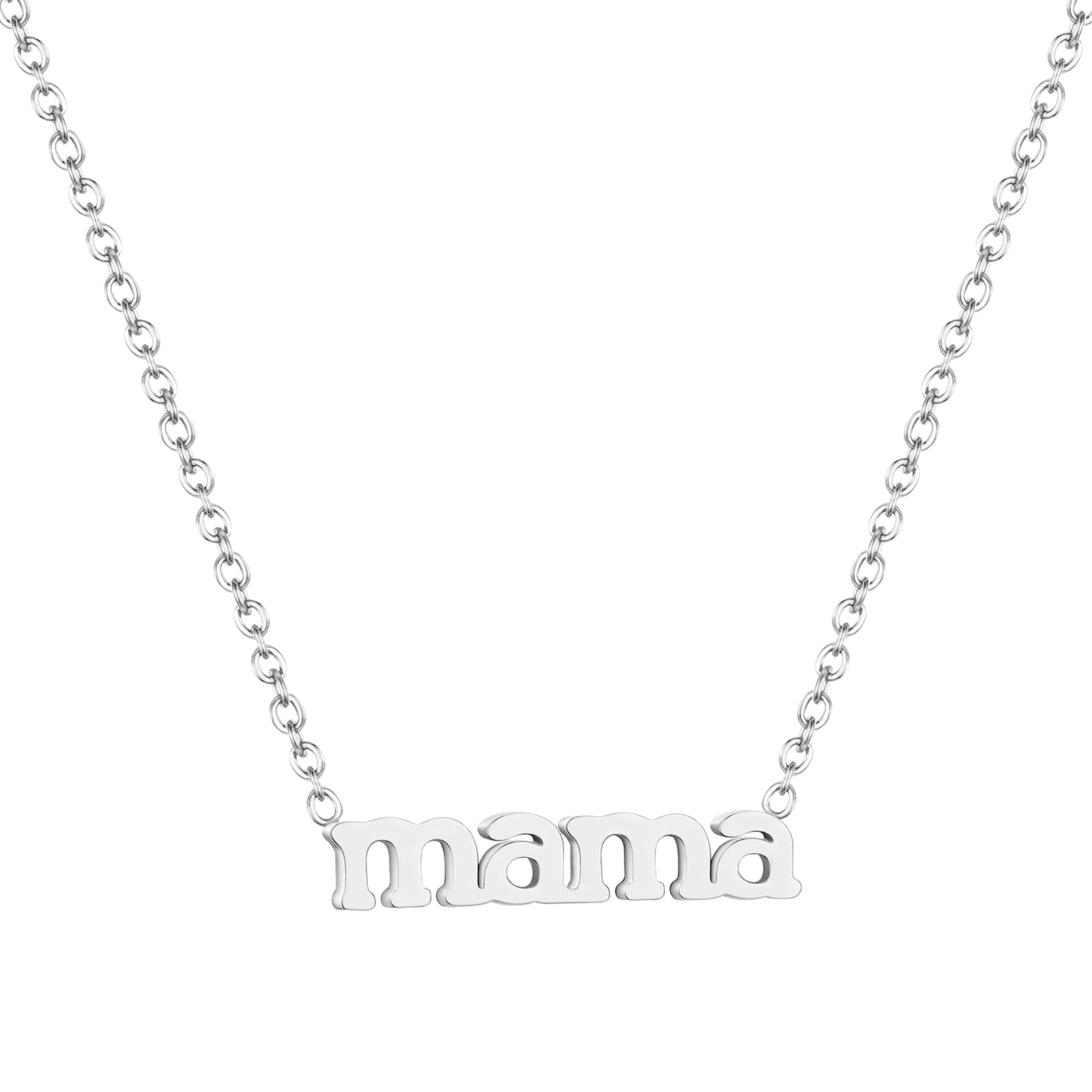 SINYARS 14K Gold Mama Necklace- First Mothers Day Gifts for New Mom - Hypoallergenic, Water-Resistant & Tarnish-Free - Momma Necklace for Women - For Mother to Be - Mama Gifts