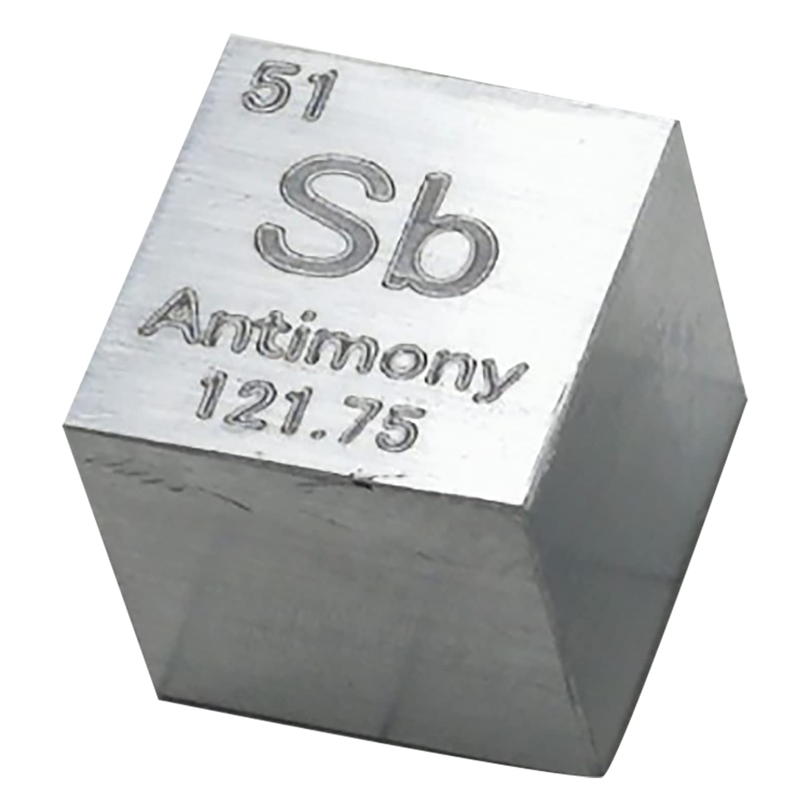 Antimony Cube - 10mm Pure Metal Element Cubes