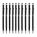 Stylus Pen,UROPHYLLA 10pcs Universal 2 in 1 Capacitive Ballpoint Stylus Pens for Touch Screen,iPhone,Samsung,HTC,Kindle,Tablet,All Capacitive Touch Screen Device Stylus for iPad (10PCS Black)