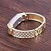 bayite Metal Bands Compatible with Fitbit Alta and Alta HR, Jewelry Bangle Adjustable Bracelet with Rhinestone? (Gold, 5.5