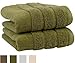 Made Here by 1888 Mills Luxury 2-Piece Hand Towel Set Supporting Cotton Made in Africa - Moss