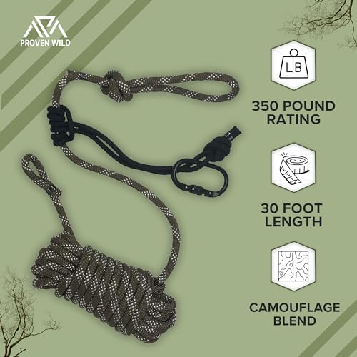 Proven Wild Treestand Safety Rope Lifeline System 30ft Life Lines For