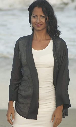Grey Bamboo Silk Super Soft Kimono 