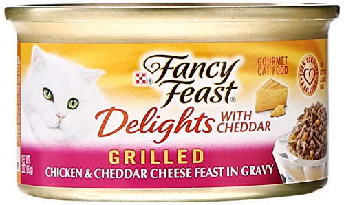 Fancy Feast Canned Delights Cat Food, Chicken And Cheddar, 3 oz