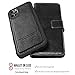 AMOVO Wallet Case for iPhone 11 Pro Max [2 in 1 Detachable] Vegan Leather Case for iPhone 11 Pro Max (6.5’’) [Wristlet] [Kickstand] iPhone 11 Pro Max Folio with Box Package (11ProMax (6.5'') Black)