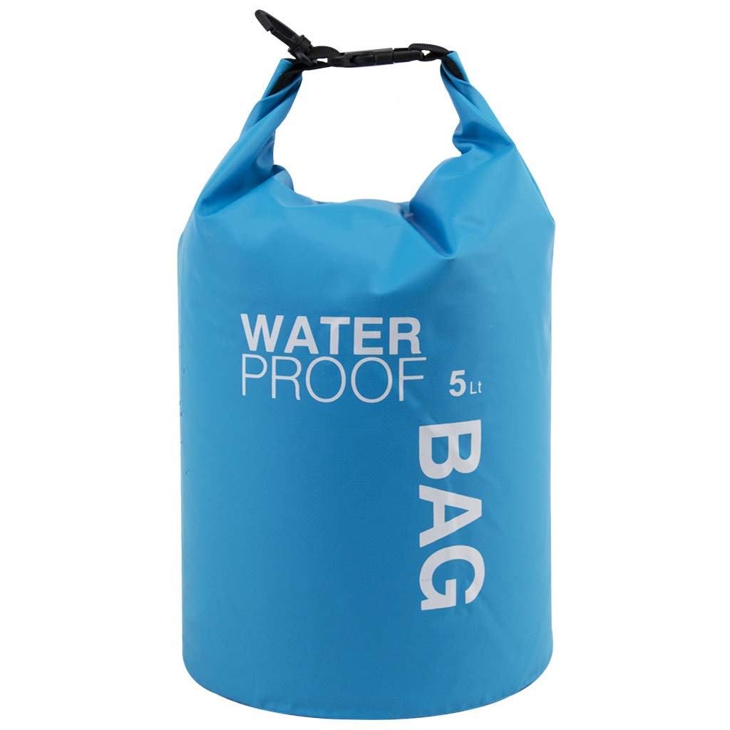 Uncle Paul Boat Dry Bags - Blue 5L Waterproof Bag for Drifting Boating Kayaking Fishing Rafting Swimming Camping Canoeing Surfing 5 litres — image 1