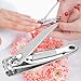 2 Pcs Sharp Metal Fingernail Nail Clippers Cutters Silver Tone