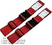 TRANVERS Luggage Straps For Suitcases Baggage Belt Heavy Duty Adjustable 2-Pack Red