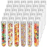 Bekith 36pcs 65ml Clear Plastic Test Tubes with