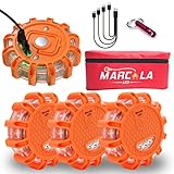 Marcala 4-Pack Rechargeable LED Emergency Road