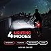 USB Rechargeable Bike Light Kit - LED Bicycle Headlight and Taillight Super bright 300 Lumens - High Capacity Li- ion Battery Waterproof Fits all MTB Mountain and Road Bikes - Cycling Safety Lights