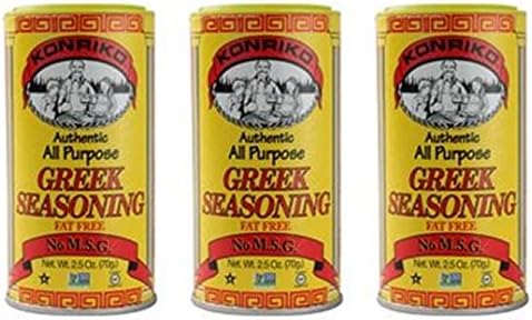 Konriko Authentic Greek Seasoning 2.5 oz (Pack of 3)