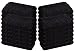 HomeLabels Cotton Salon Towels - Gym Towel - Hand Towel - (24-Pack, Black) - 16 inches x 26 inches - Ringspun-Cotton, Maximum Softness and Absorbency, Easy Care