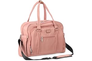 WV WELAVILA WelaVila Diaper Bag Messenger, Stylish Baby Bags with Changing Pad & Insulated Pockets for Mom & Dad, Unisex Multifunction Travel Diaper Tote – Baby Pink