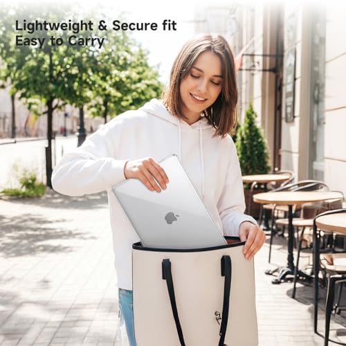 eleger Case Compatible with MacBook Neo 13 Inch A18 Pro A3404, 2026 Released, Protective Case for Mac Book Neo 13 Inch, Transparent Crystal