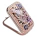 Nerien Quicksand Makeup Mirror Double Sided Round Handheld Compact Cosmetic Mirror Glitter Foldable Cute Hand Mirror Portable Travel Purse Mirror Cartoon Magnifying Mirror