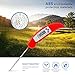 ALI VIRGO Instant Read Meat Thermometer Digital for Grilling, Outdoor Food Thermometer with LCD Display Foldable Long Probe for BBQ Cooking Smoke Kitchen Oil Candy