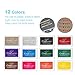 Ink Pad Stamps, Ubegood Stamp Pad DIY 12 Colors Crafts Ink Pads for Kid's Rubber Stamp Scrapbooking Card Making Beautiful Water-Soluble Colors-Pack of 12