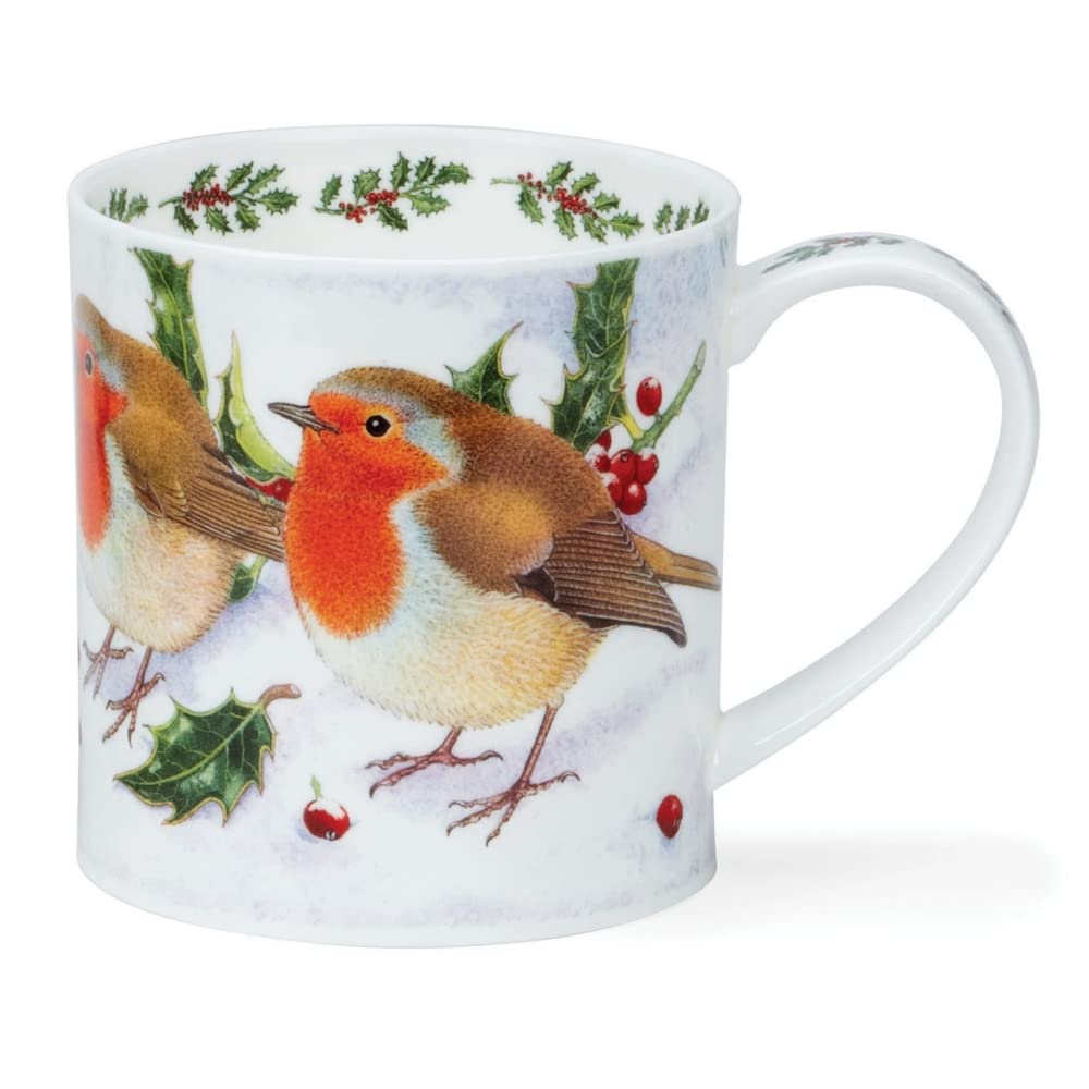 Christmas Festive Birds Robin Iona Shape Mg
