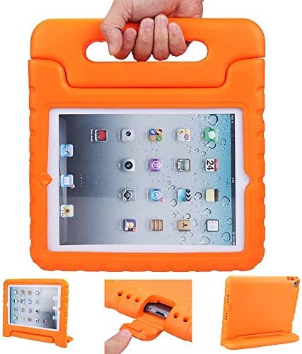 iPad mini 4 case, ANTS TECH Light Weight [ Shockproof ] Cases Cover with Handle Stand for Kids Children for iPad mini 4 (iPad mini 4, Orange)