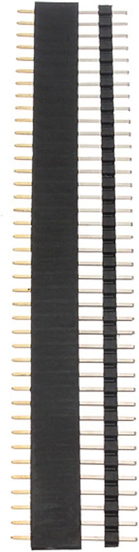Youmile 10 Pair of 5x Male and 5x Female Single Row 40 Pin Header Strip Male-Female Pin Header and Male-Male to 2.54mm Single Row - Image 3