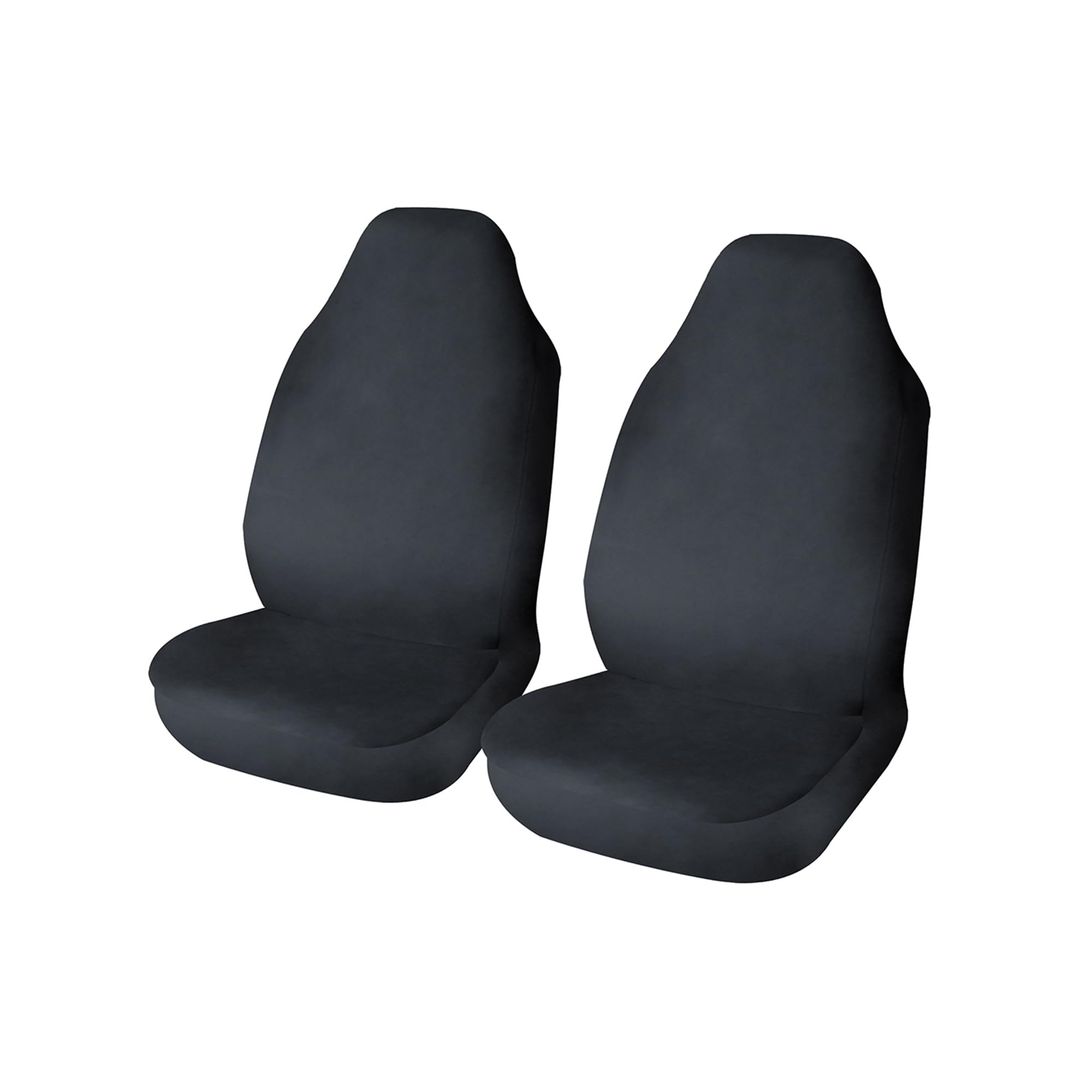 Sakura SS5368 Car Front Seat Protectors - 1 Pair of Heavy Duty Waterproof Covers in Black - Universal Easy Fit