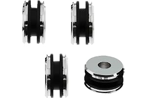 Chrome Harley Detachable Docking Hardware Kit Sissy Bars Docking Bushings Fits for Harley 2003-2025 Flstc Models Equipped with Quick-Detach Saddlebag Kit P/N 90200641a And Detachable Accessories (4)