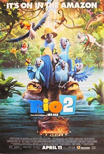 Rio Movie Poster 2 Sided Original Final 27x40 Anne Hathaway Jesse Eisenberg Entertainment Memorabilia Lyakhov Movie Memorabilia