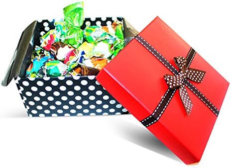 Dulcefina, Valentine Ultima Misto Italian Fantacy Chocolate Truffles Red Top Box w/Bow (1 pcs)