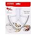 Flat Beater Blade with Flex Edge Bowl Scraper for KitchenAid 4.5 and 5 Quart Tilt-Head Stand Mixer, USA Design