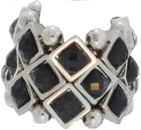 Epoxy Diamond Design Stretch Ring