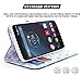 Droid Turbo Case, NageBee [Kickstand Feature] Premium PU Leather Flip Fold Wallet Case with [ID&Credit Card Slot] for Motorola Droid Turbo XT1254(Fits Ballistic Nylon Version) - Plum Blossom