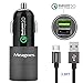 Meagoes Fast Micro USB Car Charger, Compatible for Samsung Galaxy S7 edge/S7/S6 Edge/S6, Note 5/4, Moto Droid Turbo/Moto G Turbo Edition/E5/C/G6 Play/X Force/Pure/Style, Quick Charge 2.0 Car Adapter